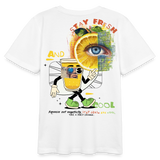 Neptaros, Zitrone, 1st | Teenager Bio T-Shirt - Weiß