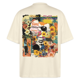 Vaelthar, Blumen, 1st | Blaster, Oversize Bio T-Shirt, Unisex - Weißgrau
