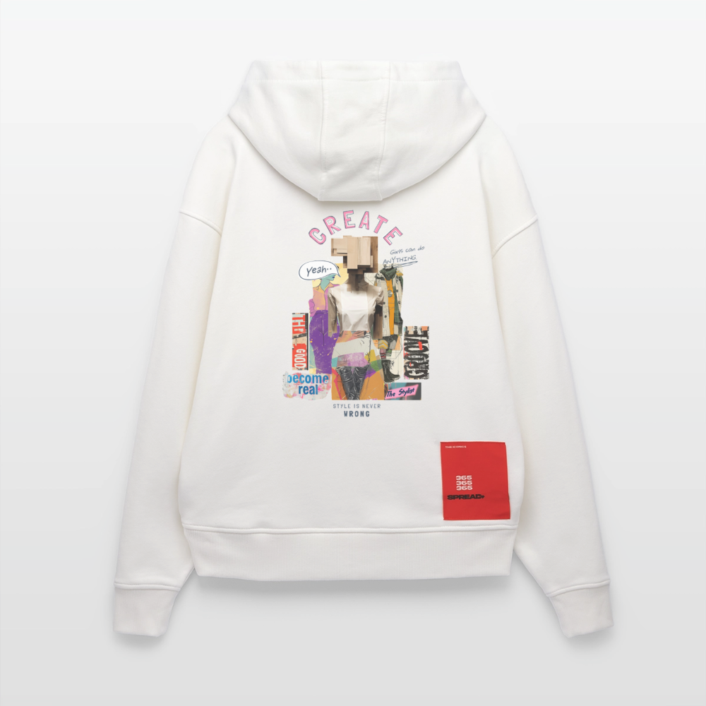 Andromion, Statue, 1st | Heavyweight Oversized Bio Hoodie, Unisex - OFF WHITE