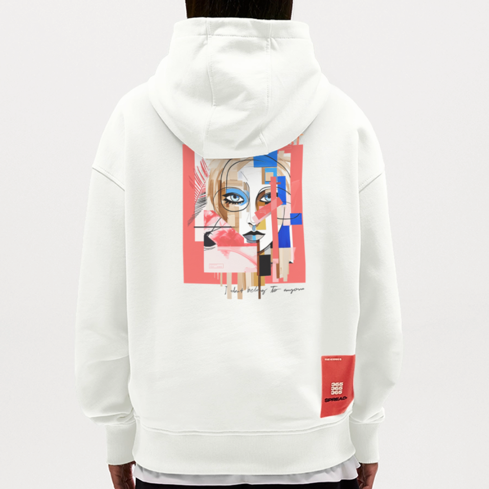 Vesperion, Frau, 1st | Heavyweight Oversized Bio Hoodie, Unisex - OFF WHITE