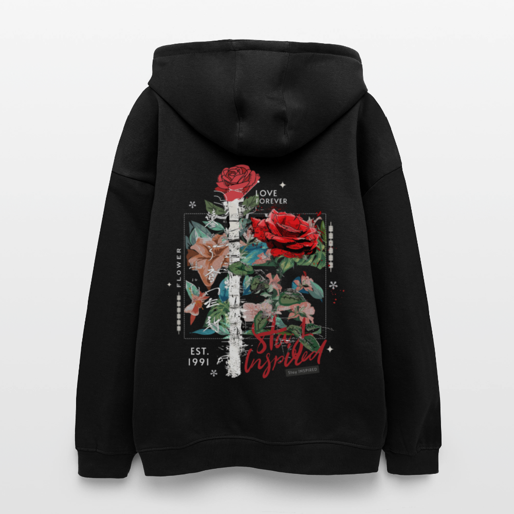 Loreley, Rose, 1st | Freshhood, Oversized Unisex Hoodie - Schwarz
