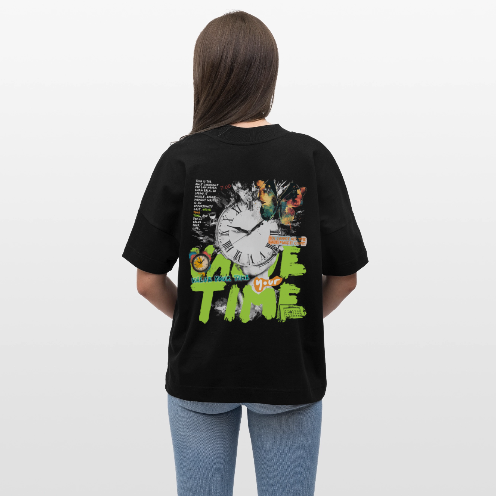 Ifrit, Uhr, 1st | Blaster, Oversize Bio T-Shirt, Unisex - Schwarz
