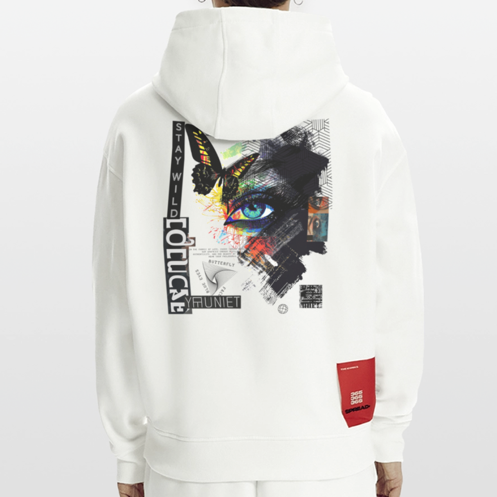 Eldorwyn, Auge, 1st | Heavyweight Oversized Bio Hoodie, Unisex - OFF WHITE