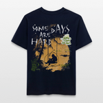 Amphionan, Palmen, 1st | Essential, Relaxed Fit Unisex Bio T-Shirt - Navy
