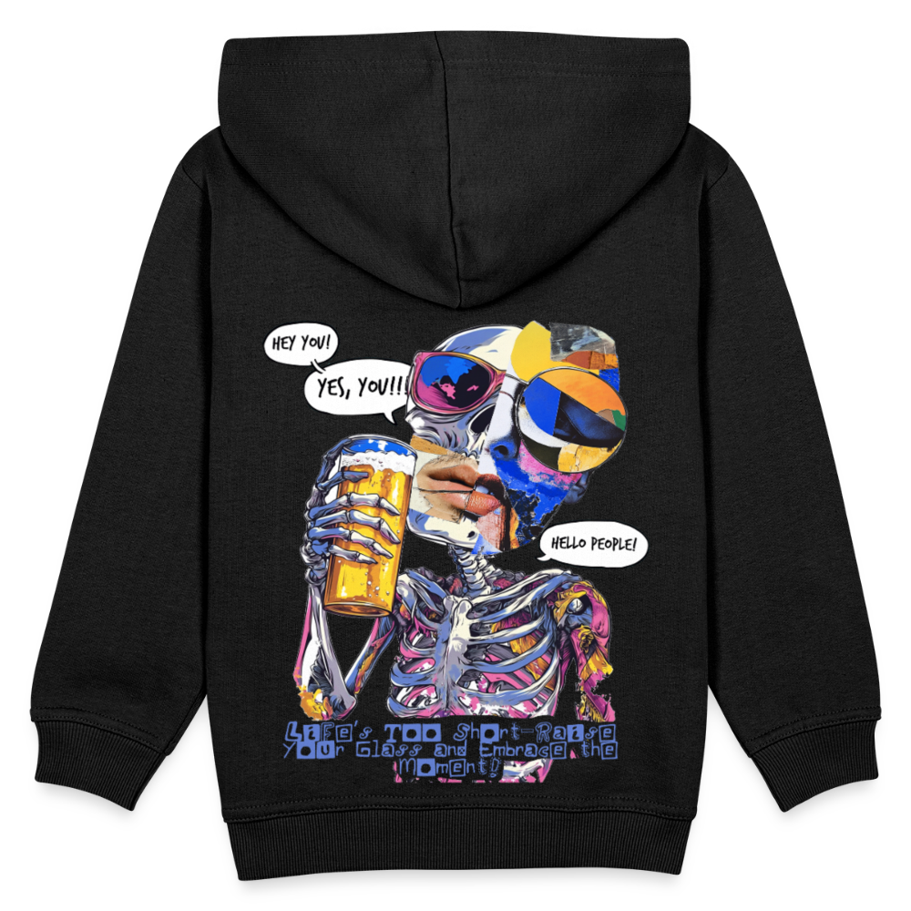 Vorthalos, Skelet, 1st | Kinder Hoodie - Schwarz