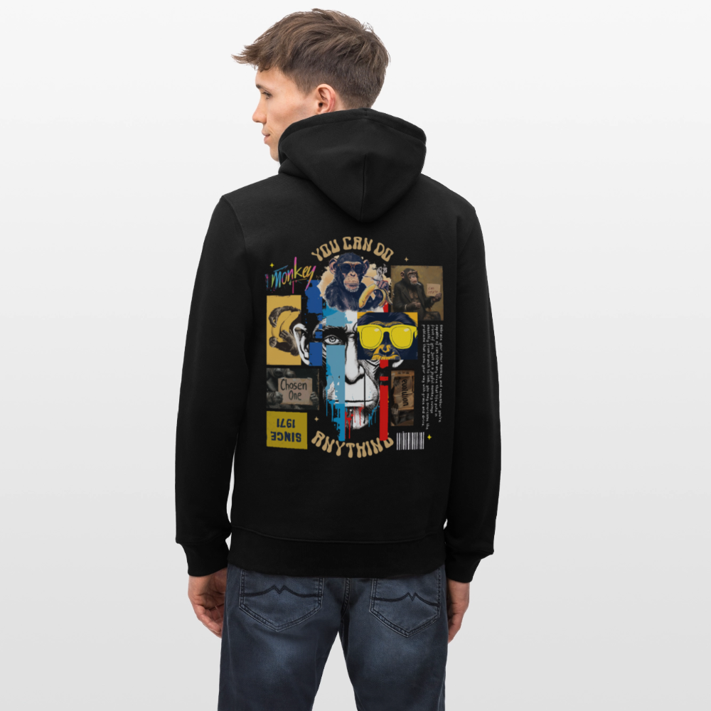 Xurjin, Affe, 1st | Cruiser, Unisex Bio-Hoodie - Schwarz