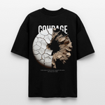 Şêwqî, Donut, 1st | Blaster, Oversize Bio T-Shirt, Unisex - Schwarz