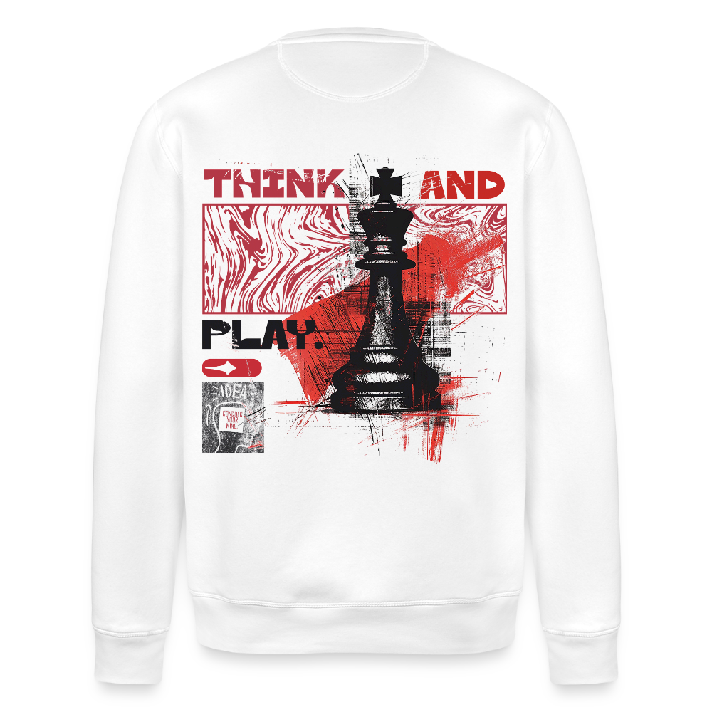 Orionis, Schach, 1st | Roller, Unisex Bio-Sweatshirt - Weiß
