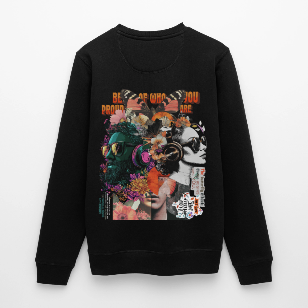 Qareen, Sonnenbrille, 1st | Roller, Unisex Bio-Sweatshirt - Schwarz