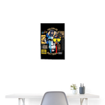 Xurjin, Affe, 1st | Poster 40x60 cm - Weiß