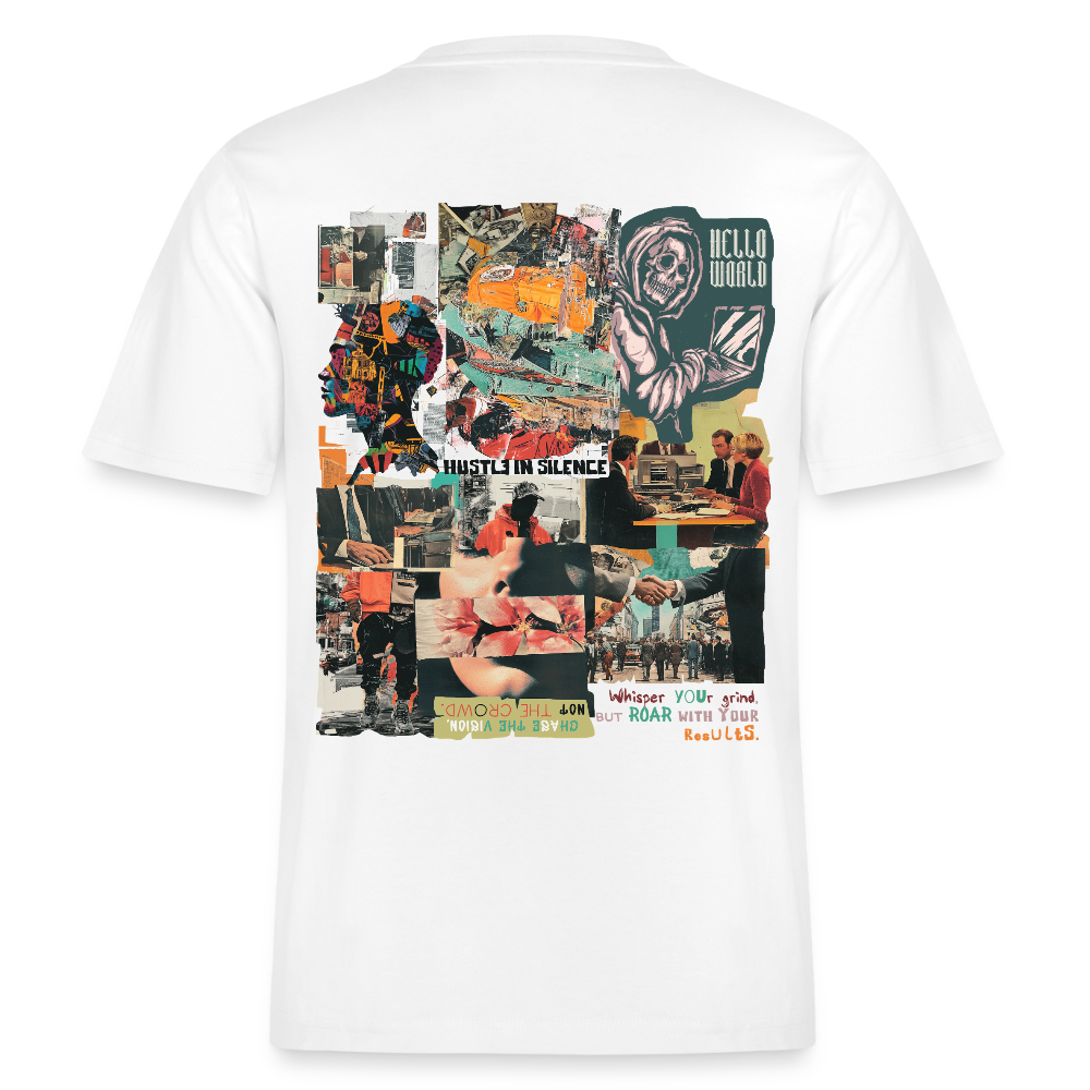 Aurelion, Office, 1st | Essential, Relaxed Fit Unisex Bio T-Shirt - Weiß