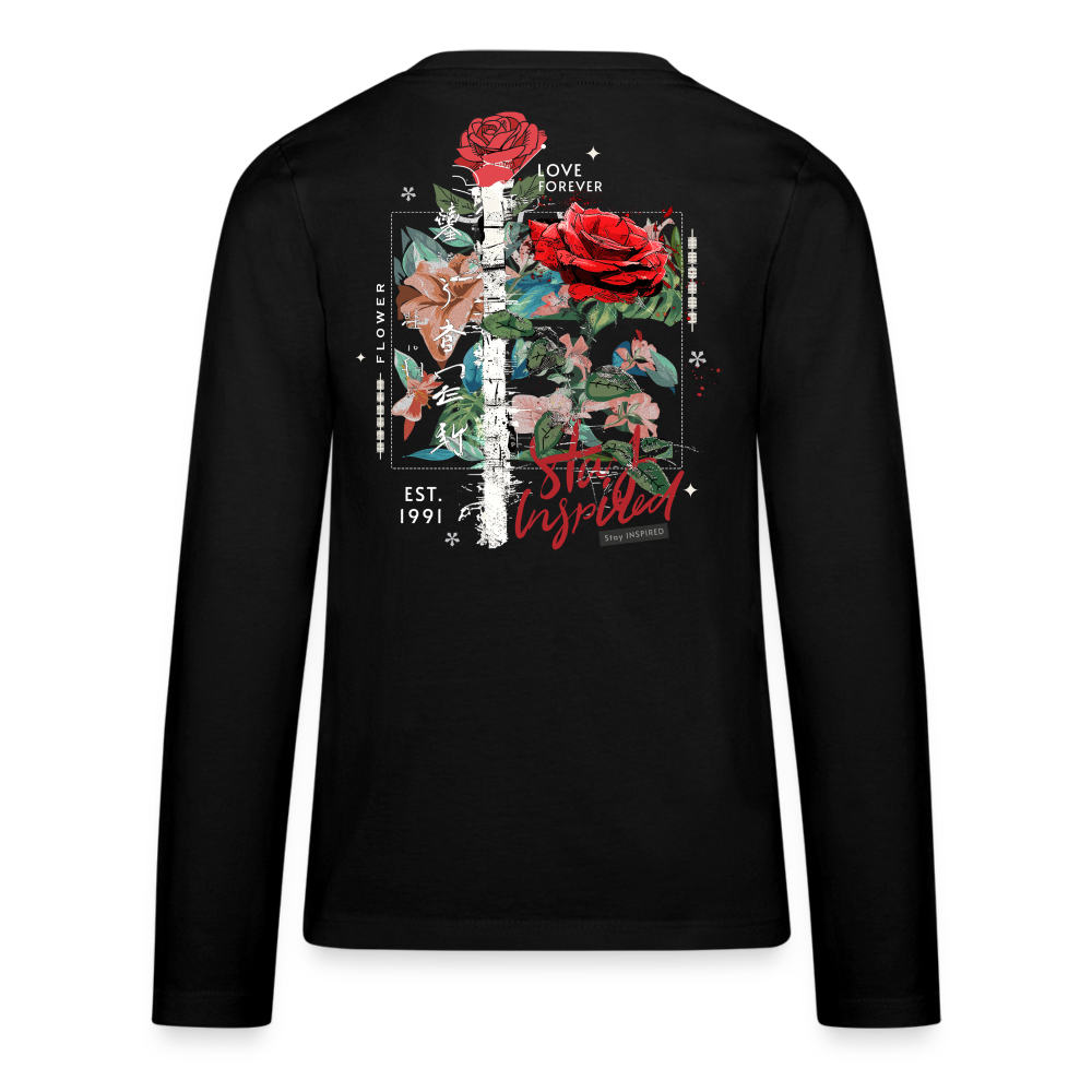 Loreley, Rose, 1st | Teenager Langarmshirt - Schwarz