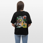 Ereban, Lippen, 1st | Blaster, Oversize Bio T-Shirt, Unisex - Schwarz