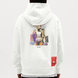 Andromion, Statue, 1st | Heavyweight Oversized Bio Hoodie, Unisex - OFF WHITE