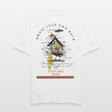 Durnamar, Vogel, 1st | Essential, Relaxed Fit Unisex Bio T-Shirt - Weiß