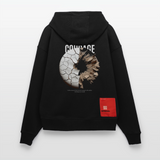 Şêwqî, Donut, 1st | Heavyweight Oversized Bio Hoodie, Unisex - SOLID BLACK