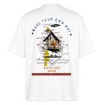 Durnamar, Vogel, 1st | Blaster, Oversize Bio T-Shirt, Unisex - Weiß