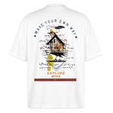 Durnamar, Vogel, 1st | Blaster, Oversize Bio T-Shirt, Unisex - Weiß