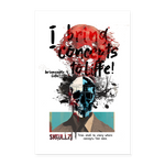 Titanis, Totenkopf, 1st | Poster 40x60 cm - Weiß