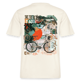 Eldrathis, Fahrrad, 1st | Essential, Relaxed Fit Unisex Bio T-Shirt - Naturweiß 