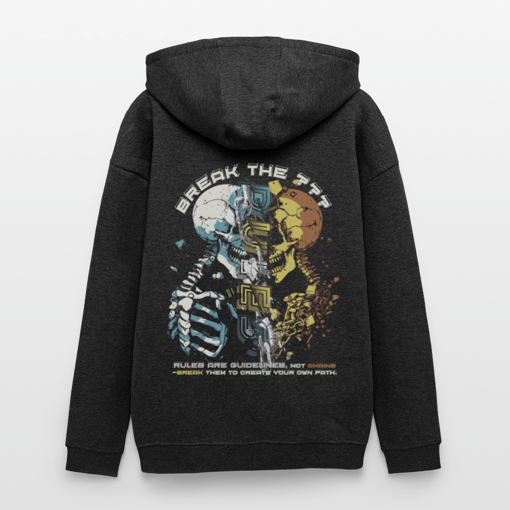 Fujin, Totenkopf, 1st | Freshhood, Oversized Unisex Hoodie - Anthrazit