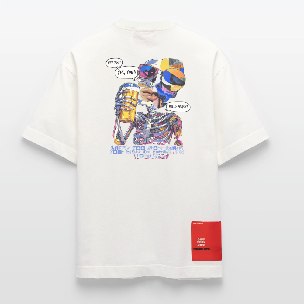 Vorthalos, Skelet, 1st | Heve, Heavyweight Oversized Bio T-Shirt, Unisex - OFF WHITE