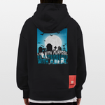 Themisan, Friedhof, 1st | Heavyweight Oversized Bio Hoodie, Unisex - SOLID BLACK