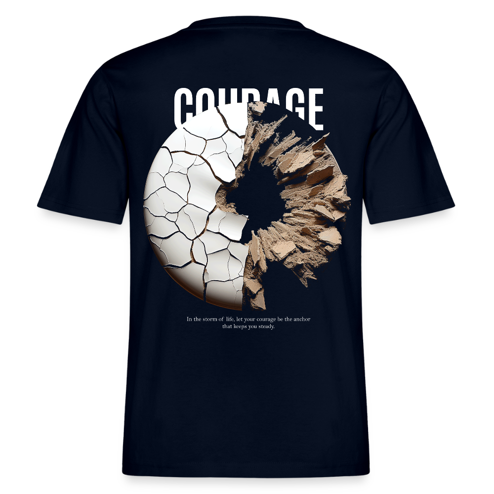 Şêwqî, Donut, 1st | Essential, Relaxed Fit Unisex Bio T-Shirt - Navy