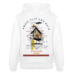 Durnamar, Vogel, 1st | Cruiser, Unisex Bio-Hoodie - Weiß