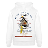 Durnamar, Vogel, 1st | Cruiser, Unisex Bio-Hoodie - Weiß