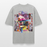 Callistara, Frau, 1st | Blaster, Oversize Bio T-Shirt, Unisex - Grau meliert