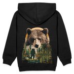 Ghadab, Bär, 1st | Kinder Hoodie - Schwarz