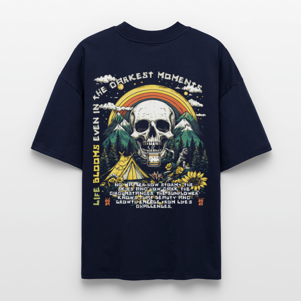 Panian, Berge, 1st | Blaster, Oversize Bio T-Shirt, Unisex - Navy