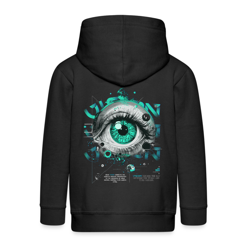Persephone , Auge, 1st | Kinder Zip Hoodie - Schwarz