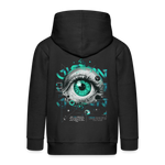 Persephone , Auge, 1st | Kinder Zip Hoodie - Schwarz