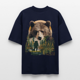 Ghadab, Bär, 1st | Blaster, Oversize Bio T-Shirt, Unisex - Navy