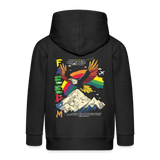 Susanoo, Adler, 1st | Kinder Zip Hoodie - Schwarz
