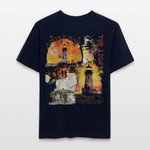Morian, Leuchtturm, 1st | Essential, Relaxed Fit Unisex Bio T-Shirt - Navy
