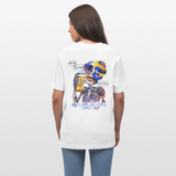 Vorthalos, Skelet, 1st | Essential, Relaxed Fit Unisex Bio T-Shirt - Weiß