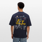 Maian, Beten, 1st | Breezy, Oversized Unisex T-Shirt - Navy