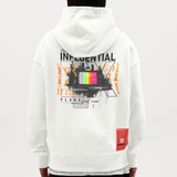 Flamethar, Fernseher, 1st | Heavyweight Oversized Bio Hoodie, Unisex - OFF WHITE