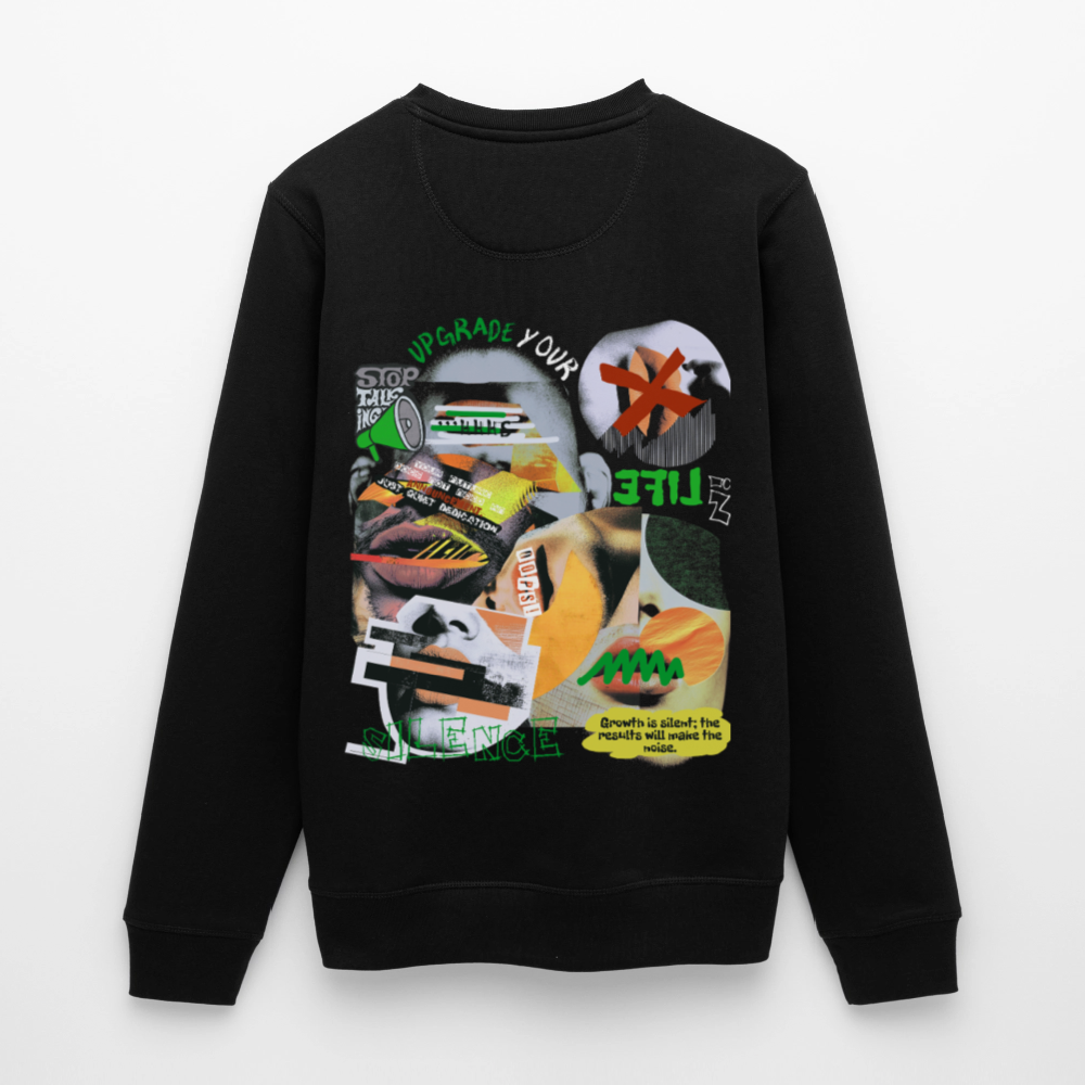 Ereban, Lippen, 1st | Roller, Unisex Bio-Sweatshirt - Schwarz