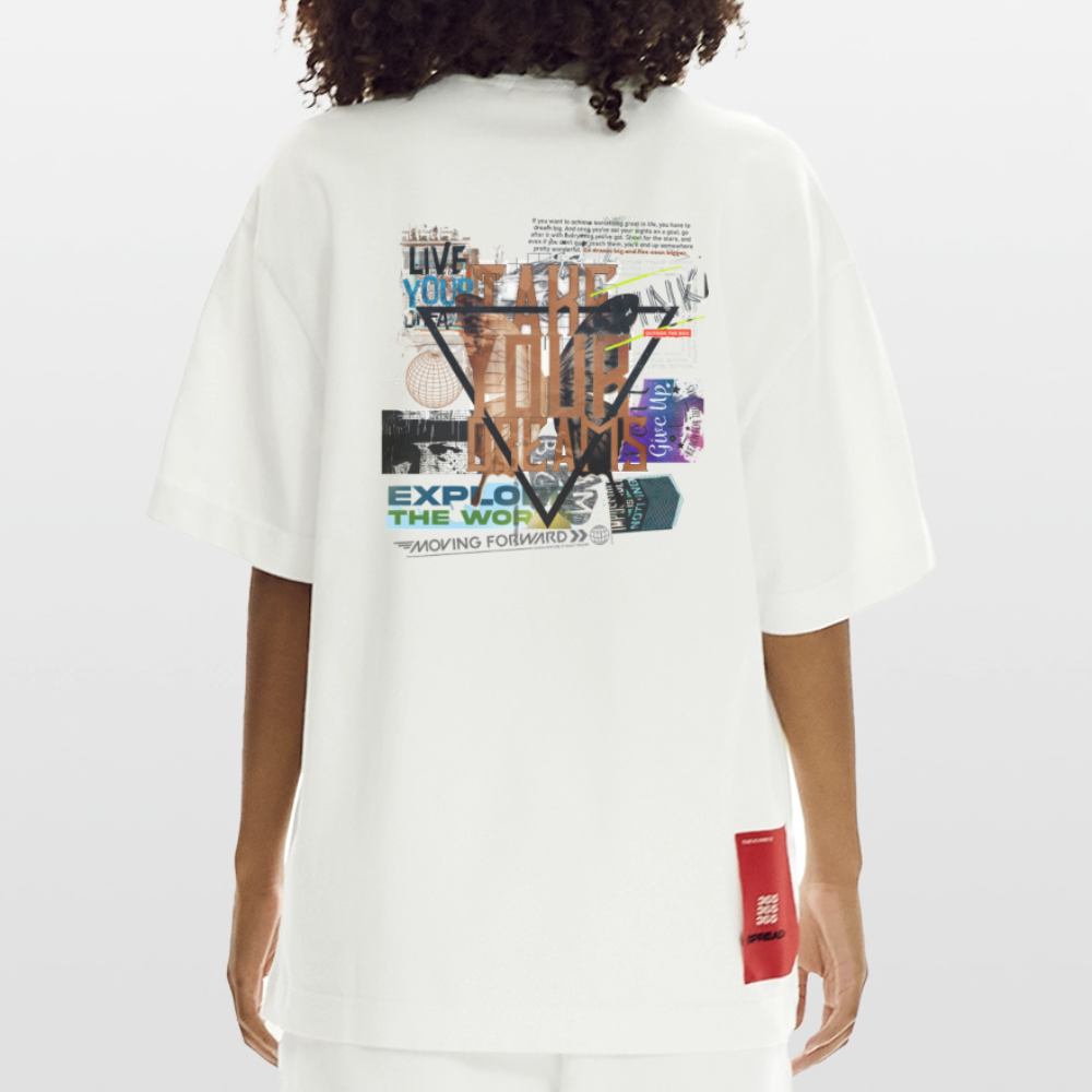 Celestaris, Schmetterling, 1st | Heve, Heavyweight Oversized Bio T-Shirt, Unisex - OFF WHITE