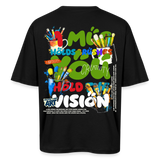 Thesean, Pinsel, 1st | Breezy, Oversized Unisex T-Shirt - Schwarz