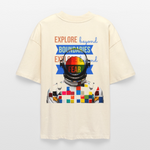 Jovareth, Astronaut, 1st | Blaster, Oversize Bio T-Shirt, Unisex - Weißgrau