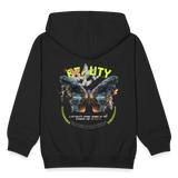 Harith, Schmetterling, 1st | Kinder Zip Hoodie - Schwarz