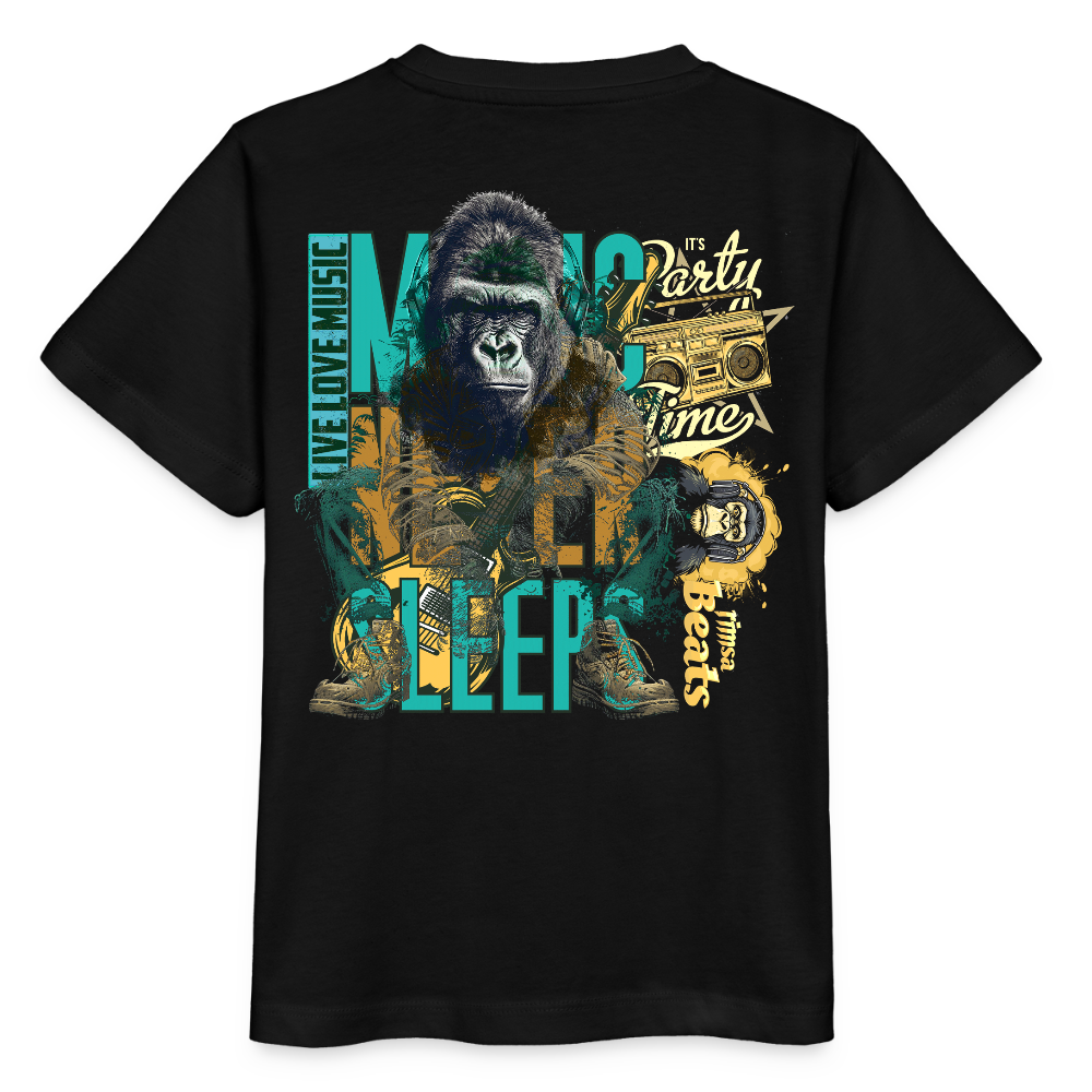 Herakles, Gorilla, 1st | Kinder Bio T-Shirt - Schwarz