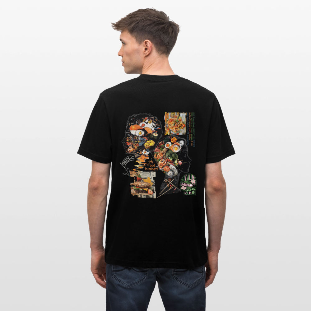 Atalantan, Essen, 1st | Essential, Relaxed Fit Unisex Bio T-Shirt - Schwarz