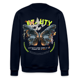 Harith, Schmetterling, 1st | Roller, Unisex Bio-Sweatshirt - Navy