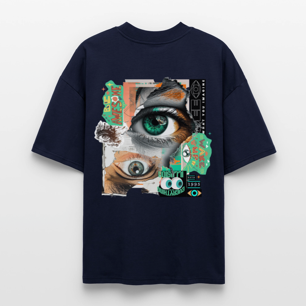 Siegfried, Augen, 1st | Blaster, Oversize Bio T-Shirt, Unisex - Navy